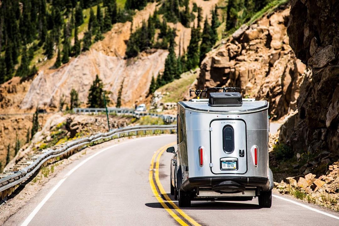 Basecamp on a mountain road